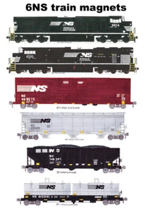 6 imanes Norfolk Southern General Merchandise Train Andy Fletcher - Imagen 1 de 1