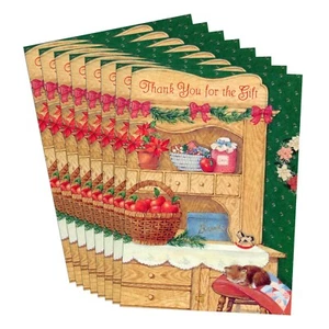 SET BESTEHEND AUS 8 Vintage PUNZE DANKE FÜR DAS GESCHENK Karten & Umschläge, Feiertage Katze - Bild 1 von 5