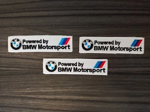 3pcs Powered B M W MOTORSPORTS Patches Car Racing Embrodered Iron or Sewn on - Picture 1 of 6