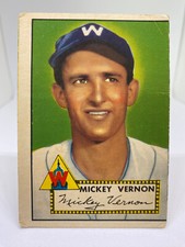 1952 Topps #106 Mickey Vernon Old Vintage Baseball Card Set-Break
