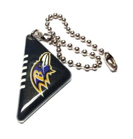 BALTIMORE RAVENS LIGHT PULL NFL SOFT PADDED BALL TWO SIDED 6" CHAIN CONNECTOR Cover
