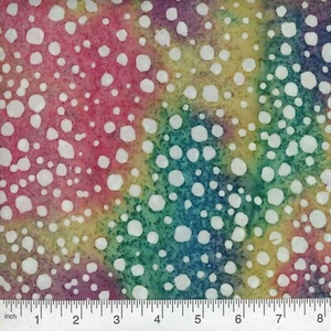 QUILTER'S BATIK 45-inch By The yard 100% Cotton Teal, Pink, Purple and Tan - Picture 1 of 1