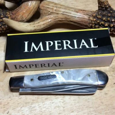 Navaja de bolsillo Imperial Schrade Cracked Ice Celuloide Trapper 4" IMP13L Foto 1 de 3