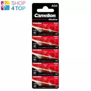 10 CAMELION ALKALINE BATTERIES LR521 LR63 AG0 1.5V NO MERCURY EXP 2026 10BL NEW - Picture 1 of 1
