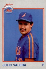 1989 Jackson Mets Grand Slam #29 Julio Valera San Sebastian Puerto Rico PR Card