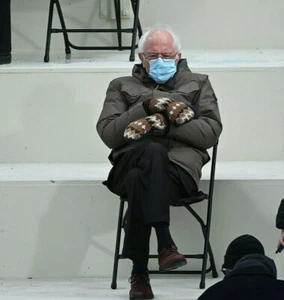 NEW! Bernie Sanders Figure in Chair - Inauguration Pose HO Scale 1:87 UNPAINTED - Picture 1 of 12