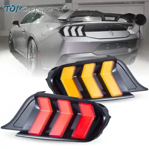 VLAND Clear LED Tail Lights For 2015-2023 Ford Mustang 5 Modes Sequential Lamps - Picture 1 of 16