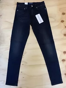 Calvin Klein CKJ021 Jeans Men's 26 x32 Black Cotton Slim Pockets NEW RRP $129.95 - Picture 1 of 21