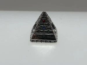 Lokale Perlen Silber Ägypten große Pyramide für Bettelarmband - Bild 1 von 1