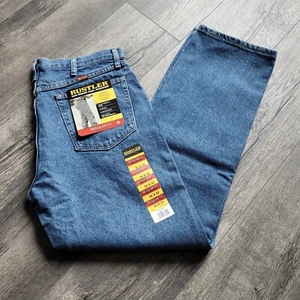 NEW Men's 34x32 Rustler by Wrangler Classic Regular Fit Straight Leg Jeans NWT - Picture 1 of 9