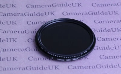 55mm Neutral Density Fader Variable Lens Filter ND2 to ND400 for Canon Nikon - Image 1 of 2