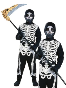Casa Embrujada Esqueleto Niños Halloween Elegante Vestido Esqueleto Disfraz - Imagen 1 de 4