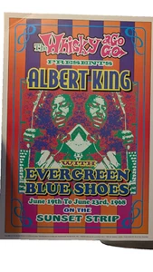 ALBERT KING  AT WHISKEY A GO GO CONCERT AUTHORIZED REPRINT POSTER DENNIS LOREN - Picture 1 of 2
