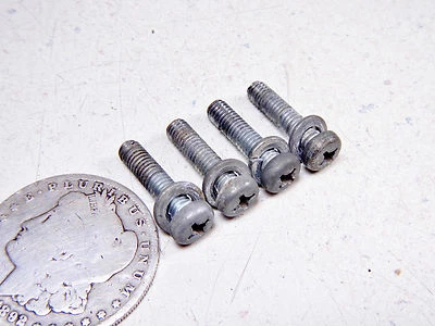 1974 YAMAHA RD60 CARBURETOR INTAKE TUBE MANIFOLD & REED CAGE MOUNTING SCREWS - Image 1 of 3