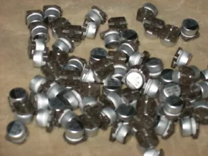 100uf 6 volt Surface Mount Capacitors, qty of 100, NOS - Picture 1 of 2