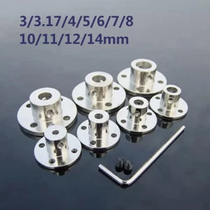 Rigid flange coupling metal bearing seat 3/4/5/6/14mm motor guide shaft coupling - Picture 1 of 9