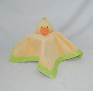 Tiddliwinks Yellow Duck Lovey Security Blanket Nunu Plush Velour Fabric Baby Toy - Picture 1 of 6