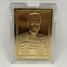 Nolan Ryan  PROMINT "Diamond Edition" Gold Baseball Card with COA 22 Karat Gold