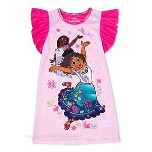 Disney Encanto Nightgown Pajamas Size 6 Girls Sleep Shirt Pink Movie S NEW NWT - Picture 1 of 3