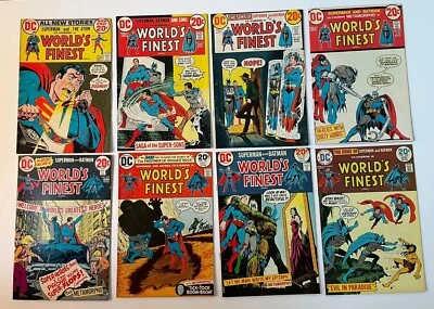 8 WORLD'S FINEST 213 215 216 217 218 219 220 222 w/ Hi Grades+ 1972-74 Batman - Image 1 of 4