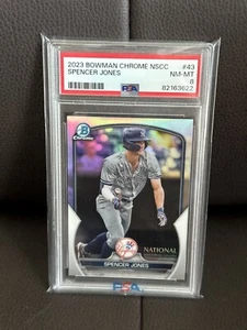 2023 National Convention Bowman Chrome Baseball Spencer Jones PSA 8 - Bild 1 von 2