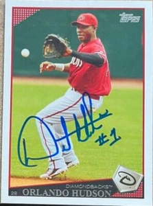 Orlando Hudson Autographed 2009 Topps #126 - Picture 1 of 1