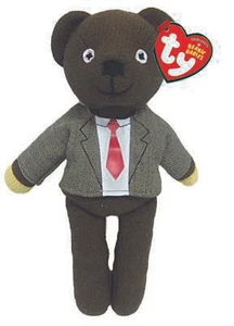 TY MR BEAN PELUCHE EN TRAJE TY GORRO OFICIAL BEBÉ PELUCHE JUGUETE SUAVE NUEVO CON ETIQUETAS - Imagen 1 de 1