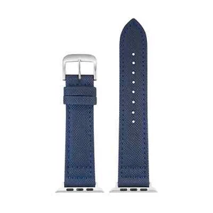 Apple Watch Uhrenarmband Canvas Blau von Eulit - Series 1 2 3 4 5 6 7 8 9 SE - Bild 1 von 6