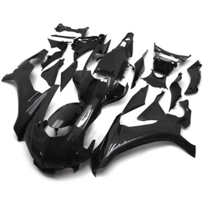 Carenados negros brillantes aptos para carrocería Yamaha YZF R1 2015 2016 2017 2018 2019 Foto 1 de 4