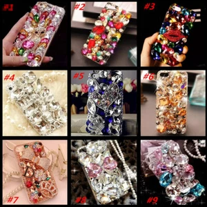 3D Bling Sparkly Women Soft Case for Galaxy S25/S25+/S25 Ultra/A15/A16/S24 Ultra - Picture 1 of 23