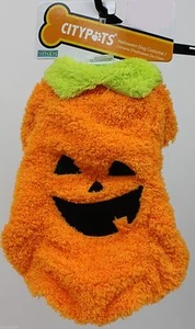 Halloween CityPets Orange Pumpkin Dog Pet Costume Size Medium 14-16 in NWT - Picture 1 of 1
