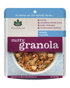 BULK 20 x Brookfarm Nutty Granola Maple Vanilla | Bnb Supplies - Picture 1 of 2