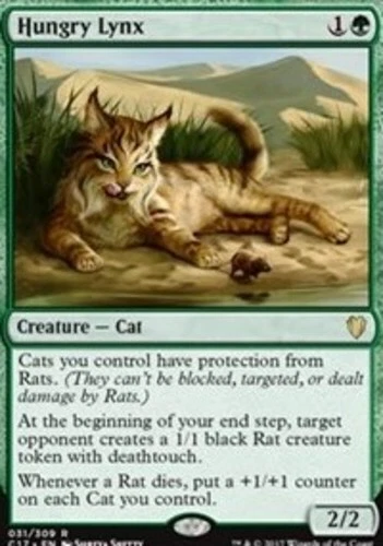 Hungry Lynx ~ Near Mint Commander 2017 MTG Magic UltimateMTG Green Card - Image 1 of 1