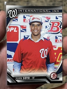 2016 Bowman International Ink Juan Soto #II-JS EX-MT
