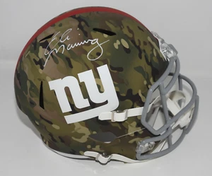 Eli Manning signierter New York Giants Camo Alternare F/S Helm Fanatics Echtheitszertifikat 735 - Bild 1 von 6