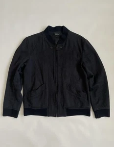 APC Rue Madam Paris Wool Bomber Jacket Size Mens L - Picture 1 of 5