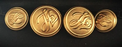 Vintage 4  metal buttons for Uniform,Coat, etc. - Image 1 of 4