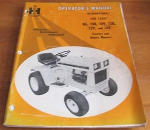 IH International Cub Cadet Operator's Manual 86 108 109 128 129 & 149 - Picture 1 of 6