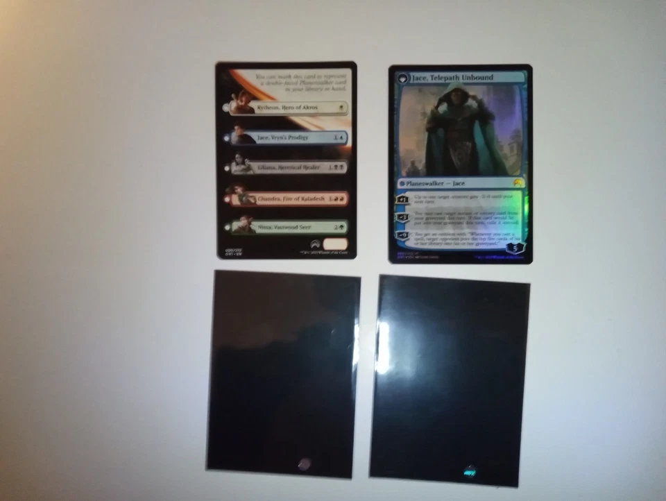Jace Telepath Unbound / Jace Vryn's Prodigy Foil Magic Card With Play Card ♤ - Image 1 of 2