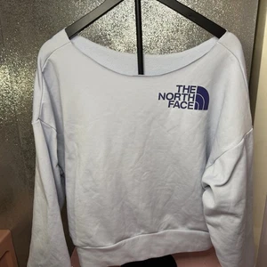 Sudadera North Face Mujer XL Top Corto Media Cúpula Bebé Azul Gran Tamaño Cuello Corte - Imagen 1 de 2