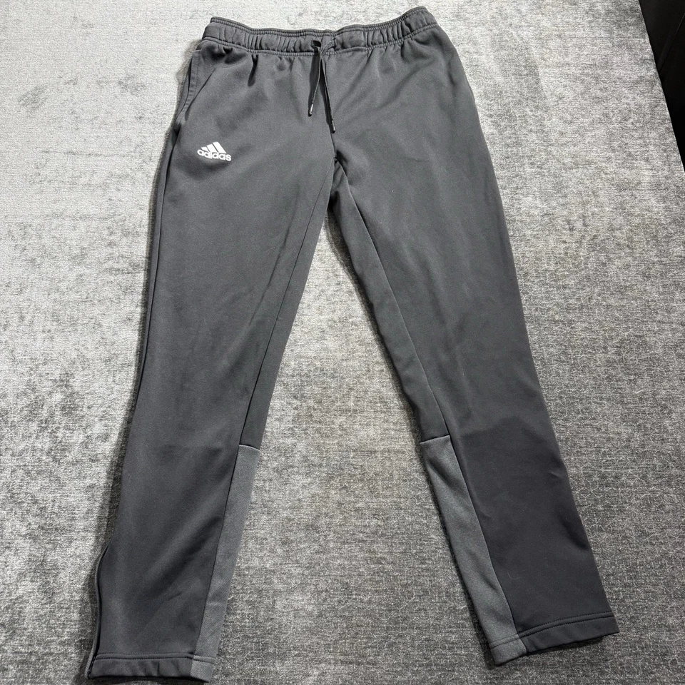 Pantalones Adidas Aeroready Training Track con cremallera al tobillo para hombre negros y grises talla grande Foto 1 de 4