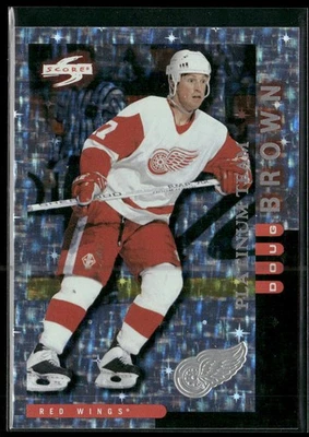 1997-98 Score Detroit Red Wings Doug Brown Platinum Team #13 Detroit Red Wings - Image 1 of 2
