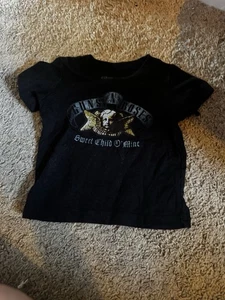 Guns N Roses Shirt 12M Kleinkind schwarz kurzarm süß Kind O Mine - Bild 1 von 2