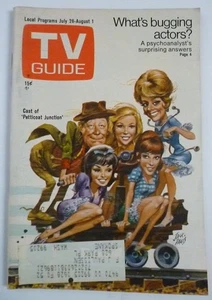 E Wash. July 26 TV Guide 1969 PETTICOAT JUNCTION Jack Davis art JUNE LOCKHART - Picture 1 of 2