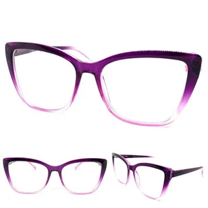Damen Oversize Übertrieben Retro Cat Eye Lesebrille Lesergestell +2,50 - Bild 1 von 6