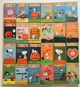 LOTTO 24 ALBI FUMETTI PEANUTS CHARLES SCHULTZ BUR RIZZOLI SNOOPY CHARLIE BROWN - Picture 1 of 2