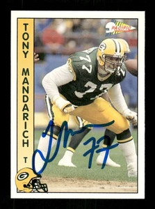1992 Pacific Football 103 Tony Mandarich signed auto autograph  MZ BXCP57 - Picture 1 of 2