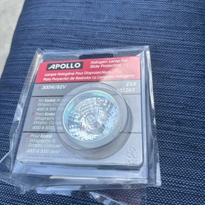 APOLLO 31263 300w/82v HALOGEN FOR Kodak SLIDE PROJECTORS TYPE EXR - Picture 1 of 5