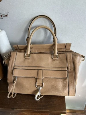 Bolso Cartera de Cuero Tostado Fatiga Rebecca Minkoff Bowery Sin Correa para el Hombro Foto 1 de 4