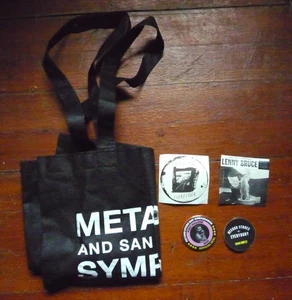 RSD Konvolut: Post Malone Pin, Iggy Pop, Lenny Bruce Sticker, Metallica Tasche - Bild 1 von 11